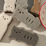 3-lagiger, niedlicher Katzen-Spülschwamm 