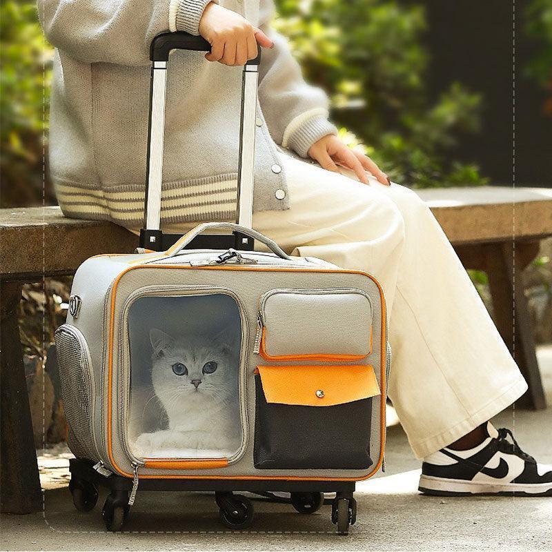 Versatile Easy-Go · Trolley & Backpack Breathable Cat Carrier