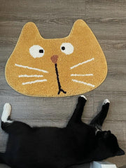 Badezimmer-Saugmatte mit Katzenmotiv 