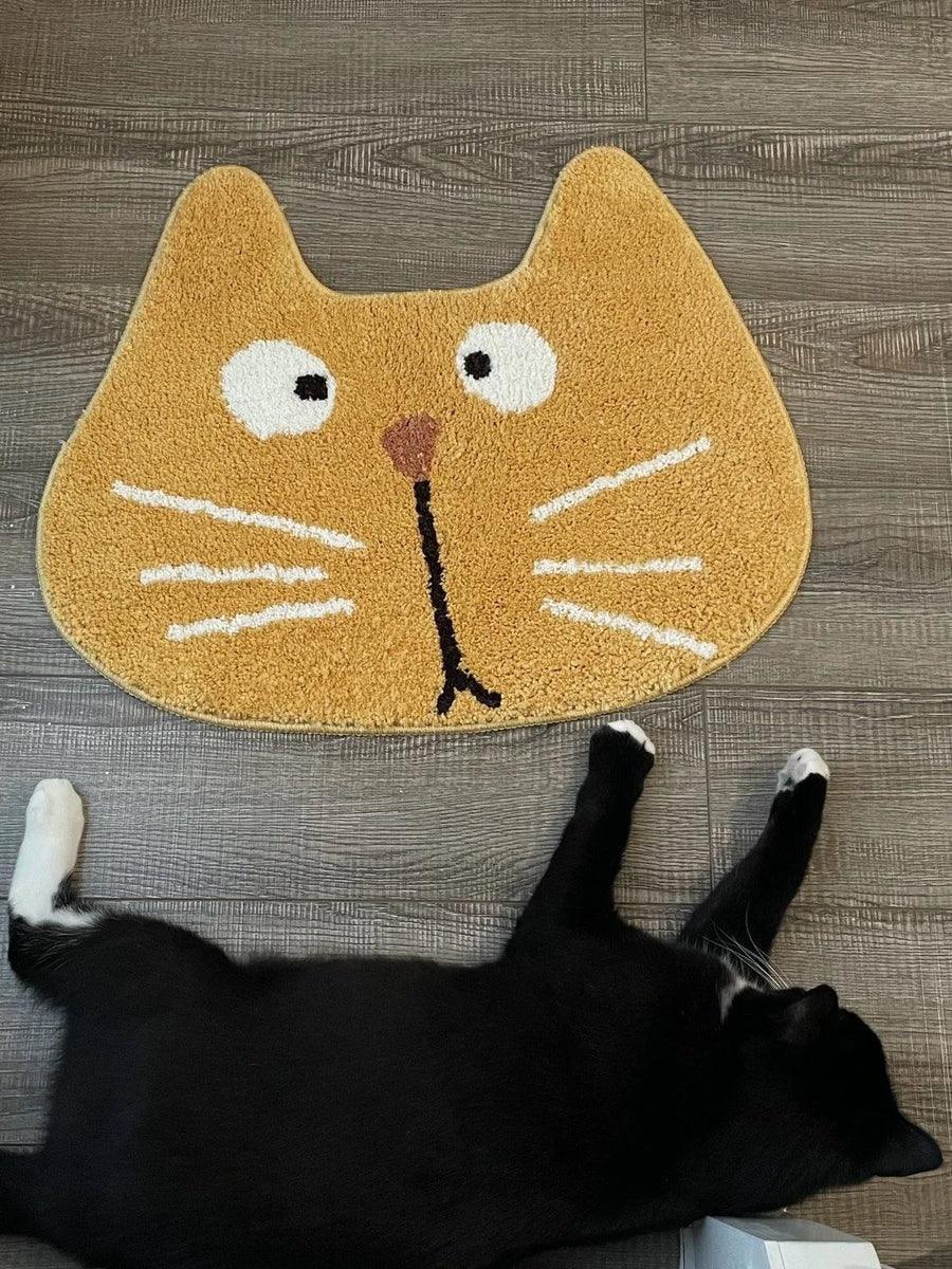Badezimmer-Saugmatte mit Katzenmotiv 