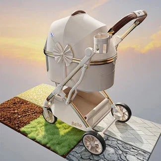 Multi-Function Pet Stroller (with Detachable Carrier)