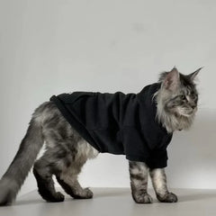 Hoodie Chat Noir Élégant