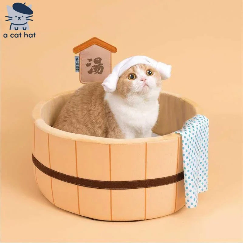 Warmbad-Heiße-Quelle-Katzenhabitat-Serie 