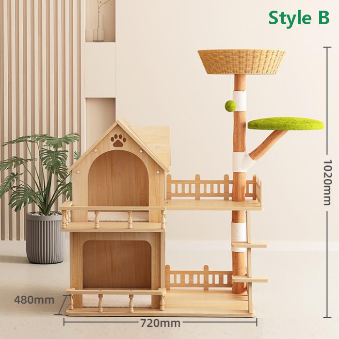Rustic Classic Multi-Level Cat Tree