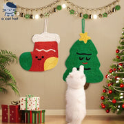 Weihnachtskratzbaum für Katzen