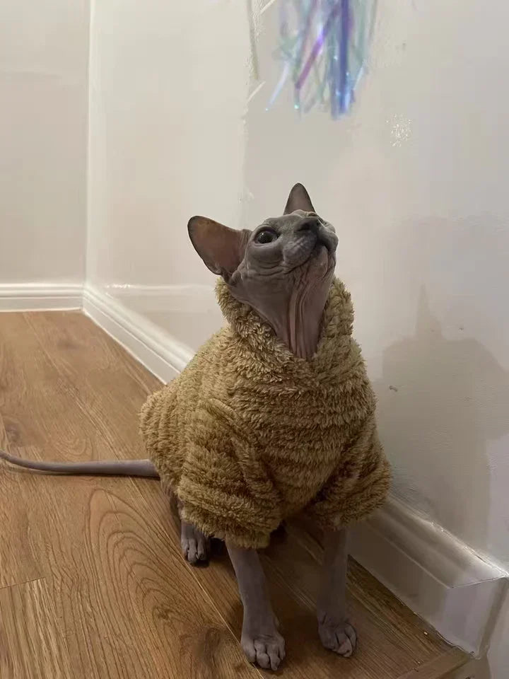 Kuscheliger Fleece-Katzenpullover