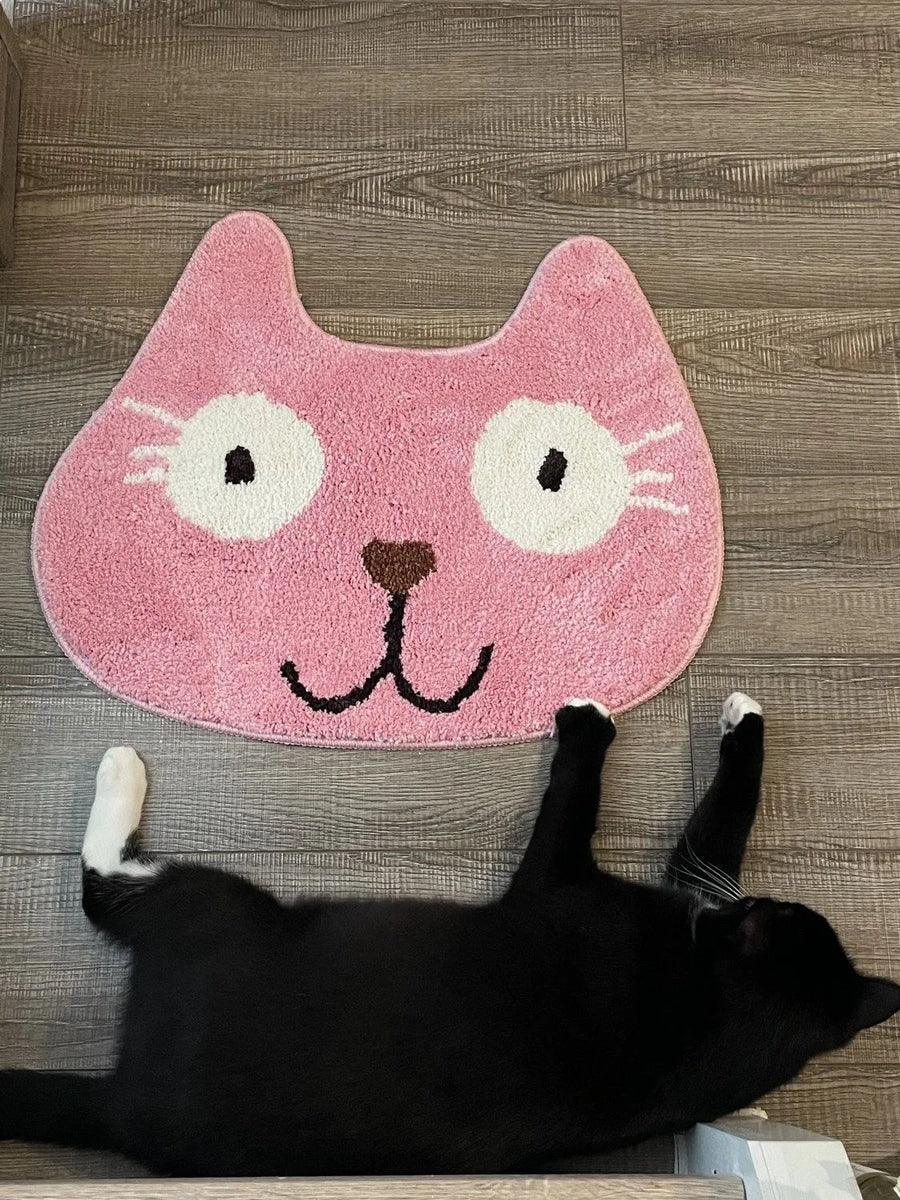 Badezimmer-Saugmatte mit Katzenmotiv 