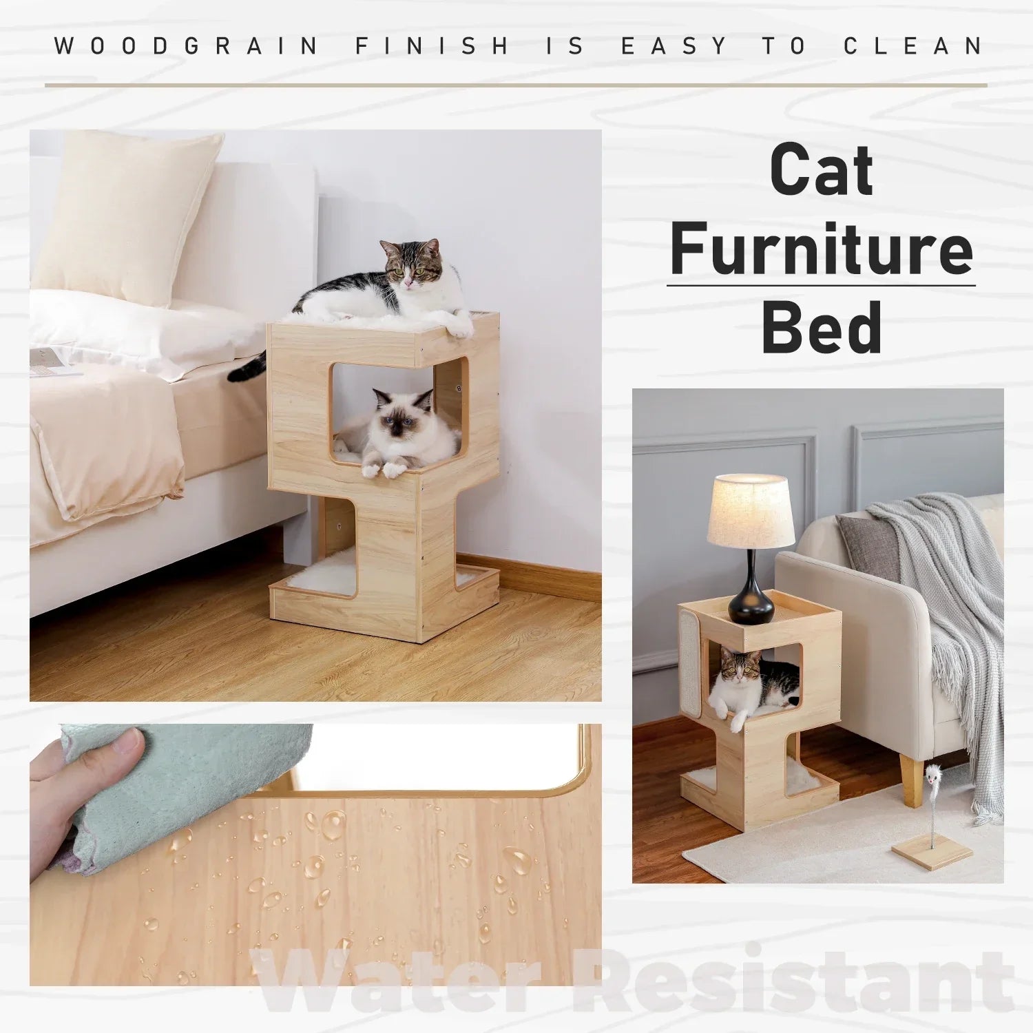 Multi-Functional Side Table Cat Tree