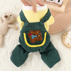 Ensemble Salopette Ours Mignon
