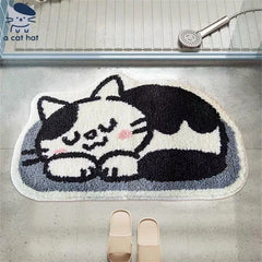 Cow Cat Bathroom Non-Slip Mat