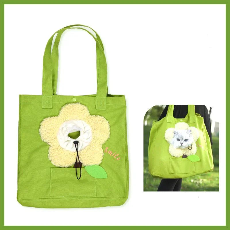 Blumenförmige Haustiertragetasche