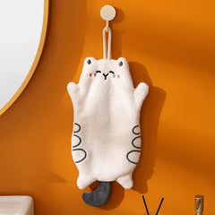 Cute Kitty Rice Grain Hanging Hand Towel