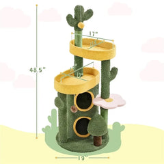 Cute Succulent Cactus Cat Tree