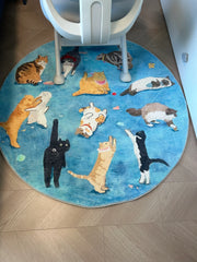 Katzenparty-Teppich