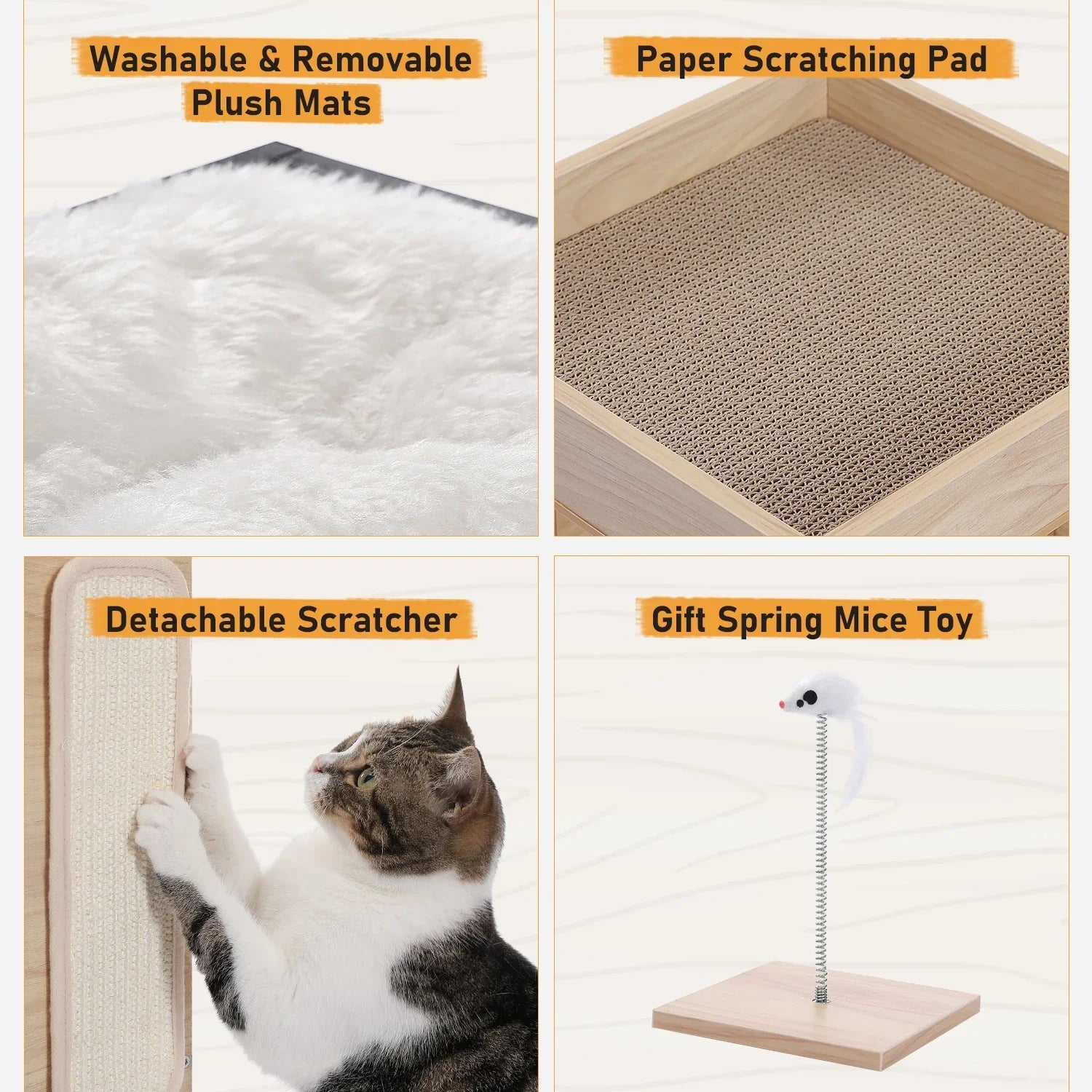 Multi-Functional Side Table Cat Tree