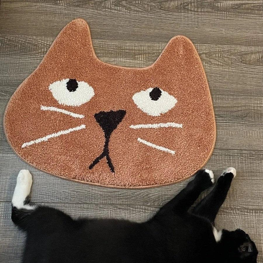 Badezimmer-Saugmatte mit Katzenmotiv 