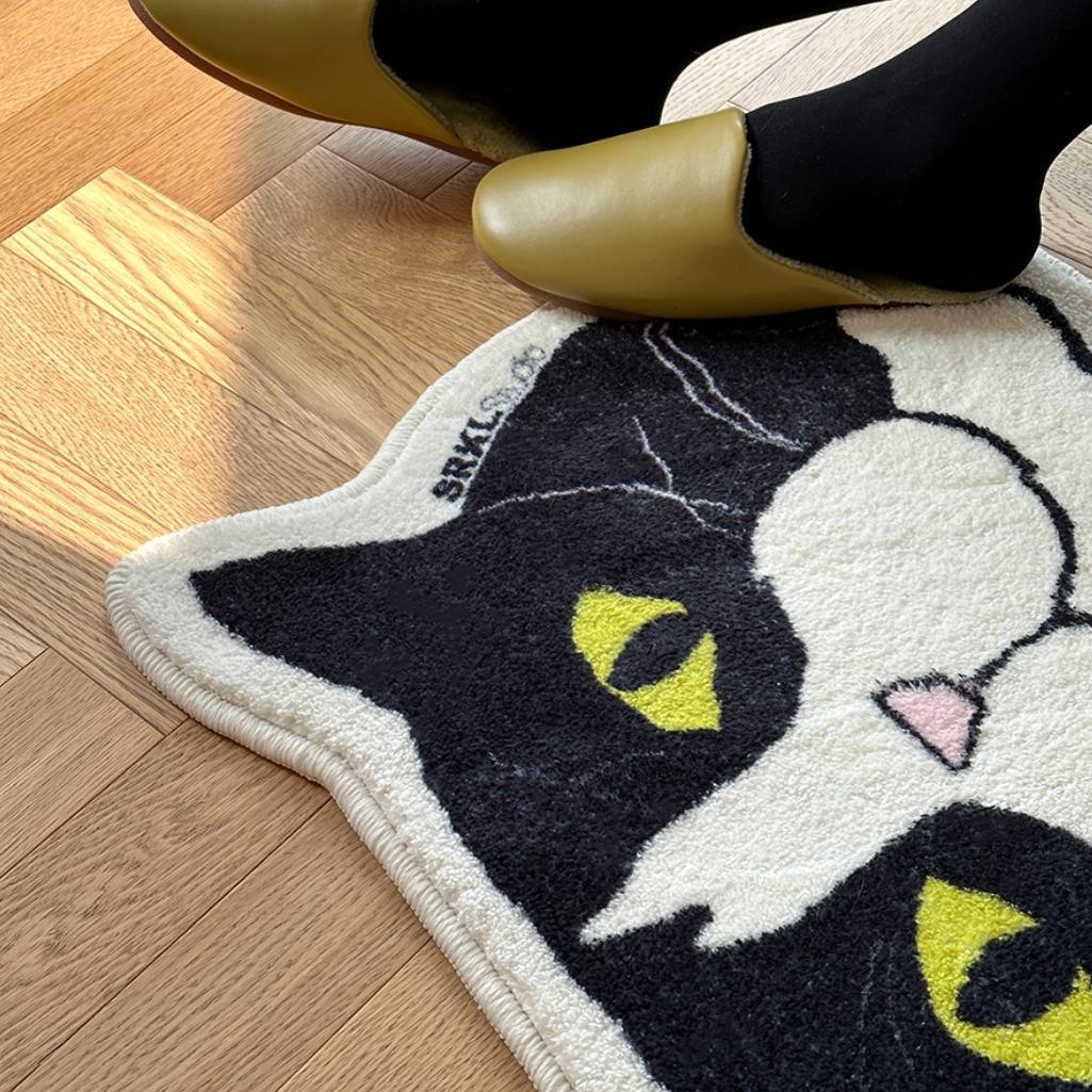 Badezimmer-Absorptionsmatte mit Kuh- oder Katzenmotiv 