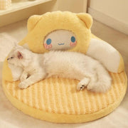 Snuggle Cartoon Cat Bed