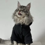 Sleek Black Cat Hoodie