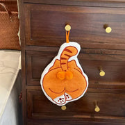 Toalla de mano colgante con forma de huevo de gato