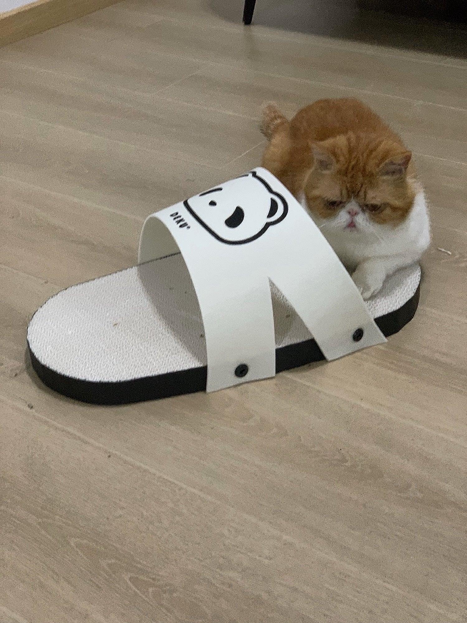 Rascador gigante para gatos con forma de zapatilla