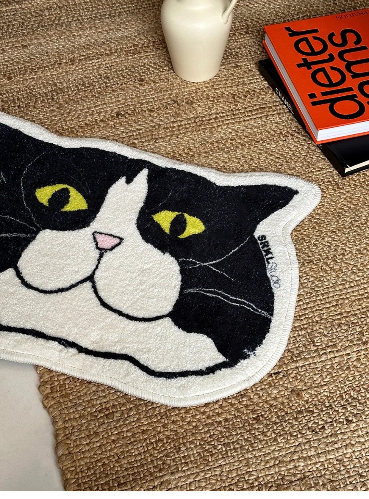 Badezimmer-Absorptionsmatte mit Kuh- oder Katzenmotiv 
