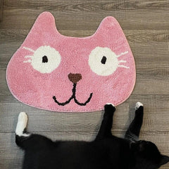 Cat Face Bathroom Absorbent Mat