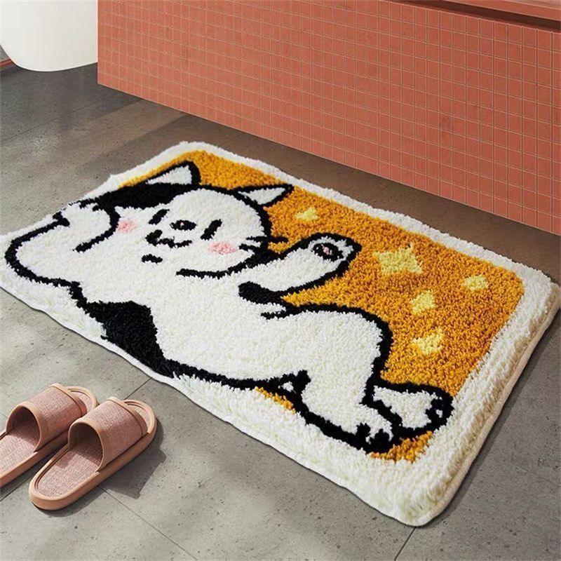Kuh-Katze-Badezimmer-Antirutschmatte