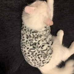 Fleece Chat Imprimé Léopard