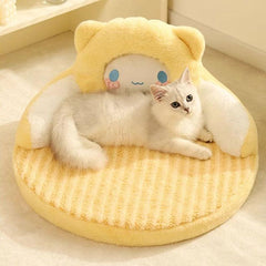 Snuggle Cartoon Cat Bed