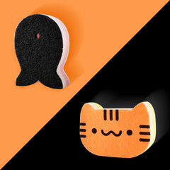 Cat & Fish Dish Sponge Set