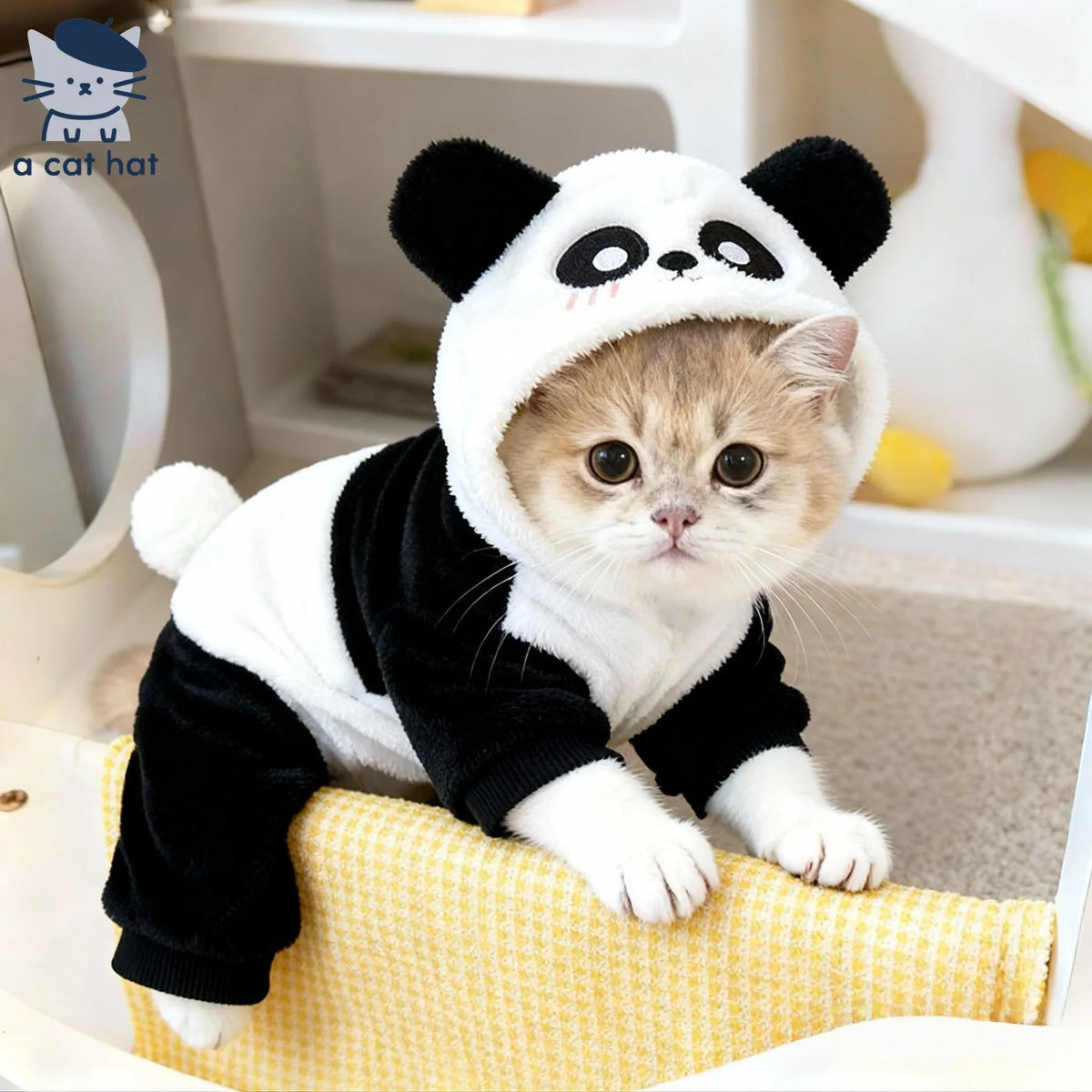 Sudadera con capucha de gato panda 