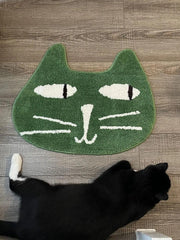 Cat Face Bathroom Absorbent Mat