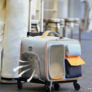 Versatile Easy-Go · Trolley & Backpack Breathable Cat Carrier