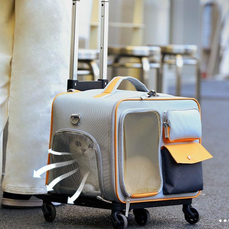 Versatile Easy-Go · Trolley & Backpack Breathable Cat Carrier