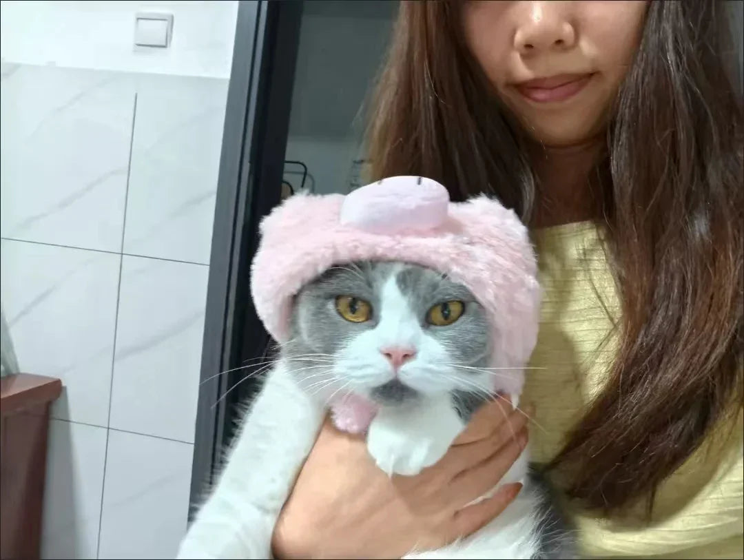 Piggy Pink Cat Hat