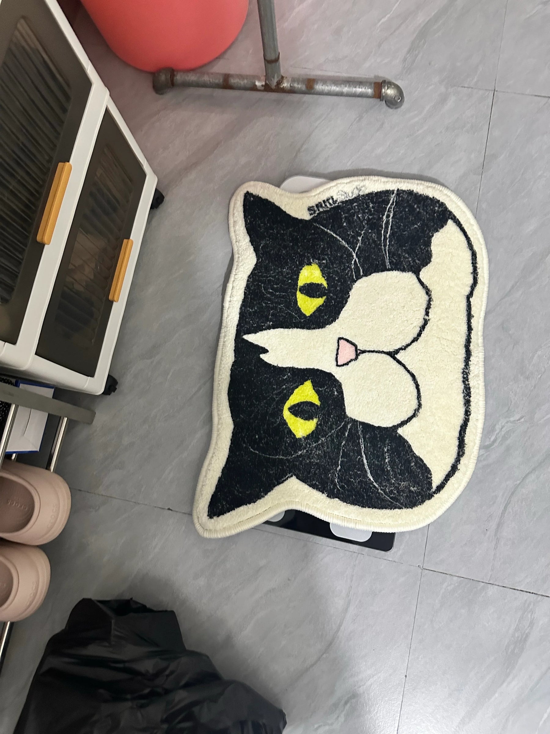 Badezimmer-Absorptionsmatte mit Kuh- oder Katzenmotiv 
