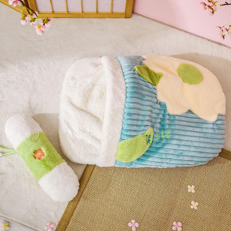 Flower Warm Sleeping Bag Cat Bed