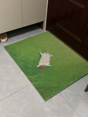 Fauler Katzen-Kunstrasen-Teppich