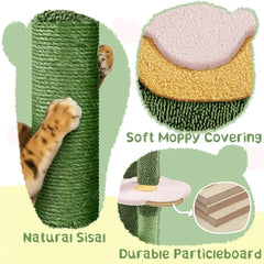 Cute Succulent Cactus Cat Tree