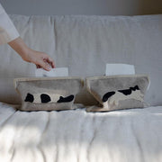 Niedliche Kuh-Taschentuchbox aus weichem Stoff