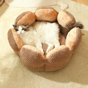 Lotusblüten-Wolkenweiches Katzenbett 