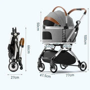Multi-Function Pet Stroller (with Detachable Carrier)