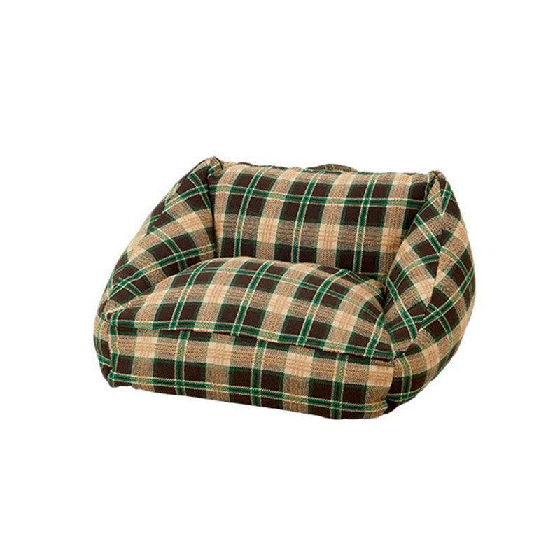 Retro Plaid Cat Habitat Set