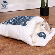 Cama futón para gatos de estilo japonés