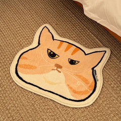 Cow Cat Face Bathroom Absorbent Mat