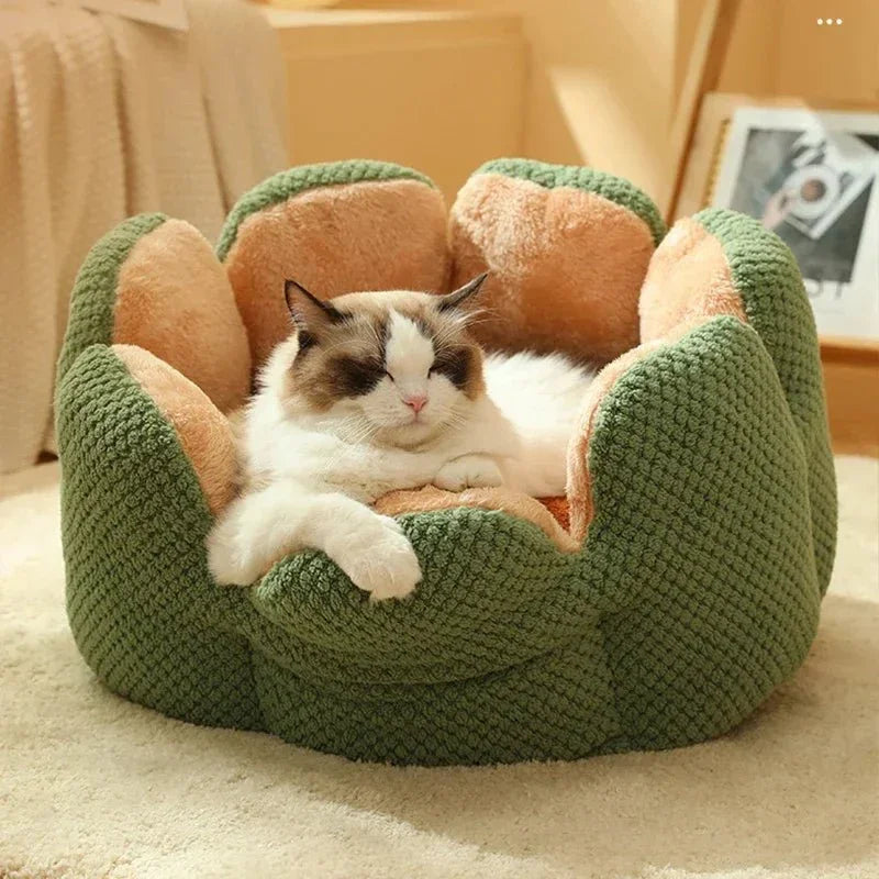 Lotusblüten-Wolkenweiches Katzenbett 