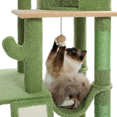 Cactus-Themed Vertical Cat Tree