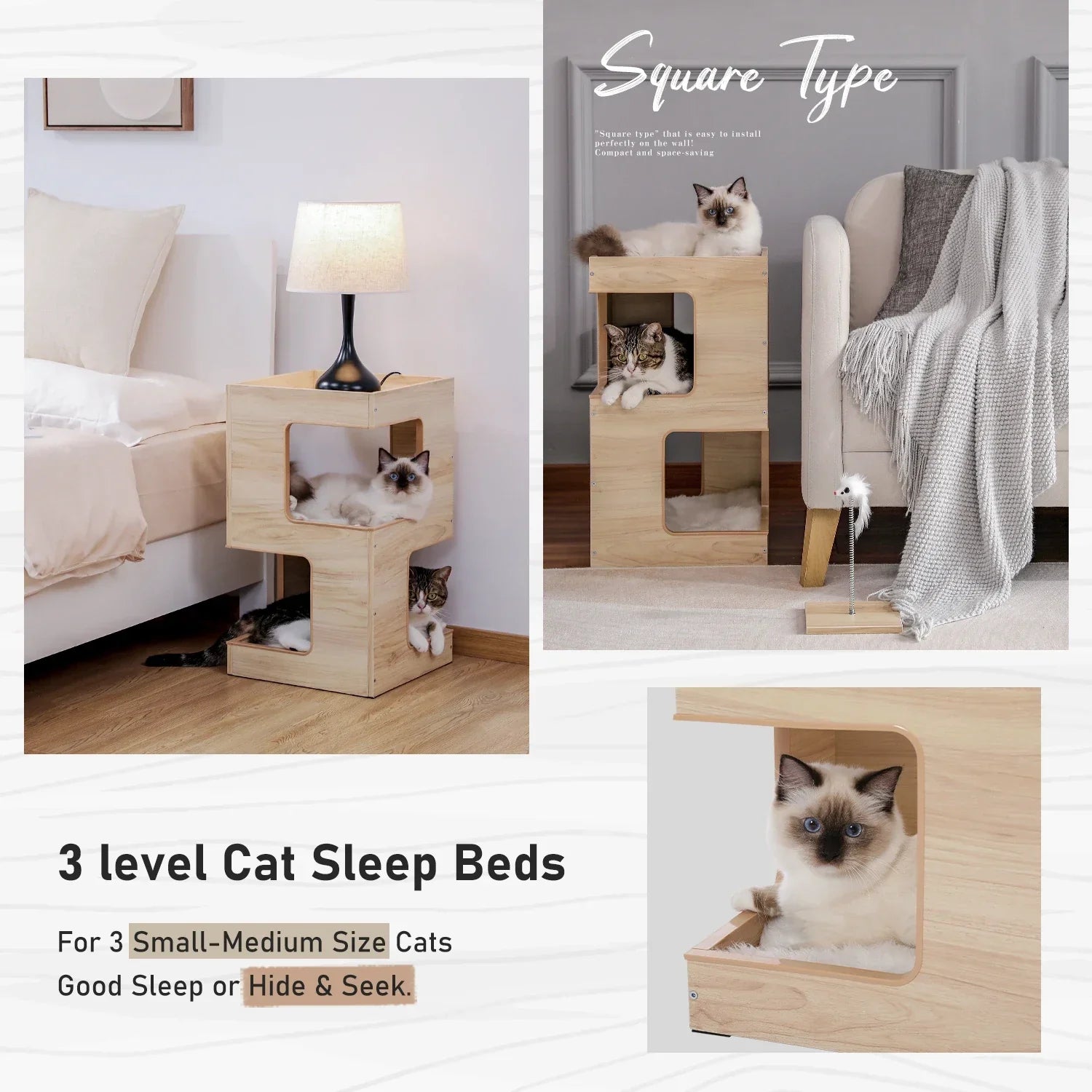 Multi-Functional Side Table Cat Tree