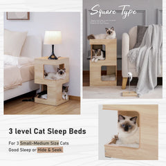 Multi-Functional Side Table Cat Tree